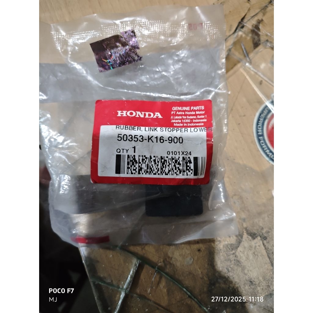 50353K16900 / RUBBER LINK STOPPER / KARET LINK ARM BEAT & SCOOPY SERIES