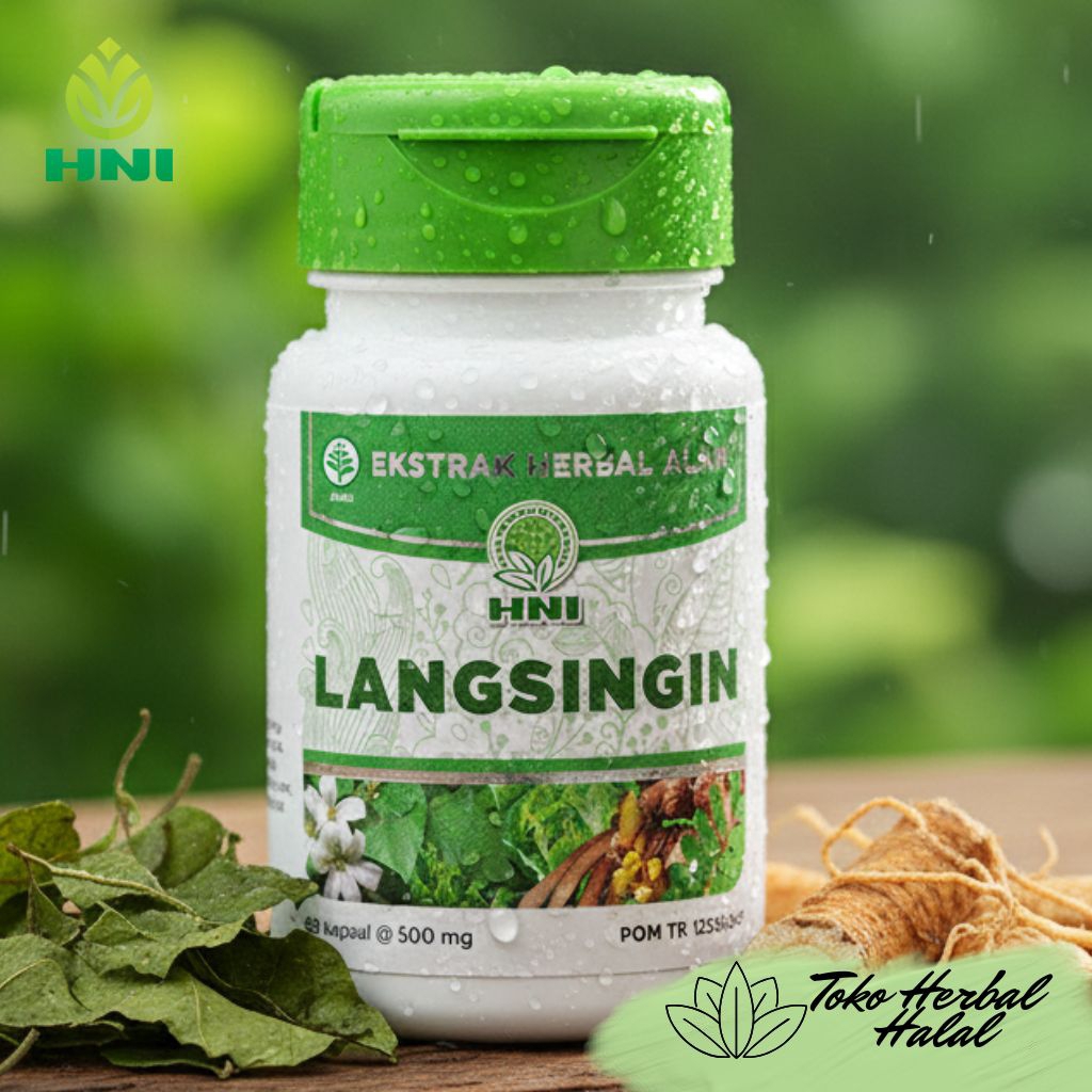 Langsingin HNI HPAI Original 1 Botol Isi 50 Kapsul Herbal Pendukung Diet Sehat BPOM Halal Resmi