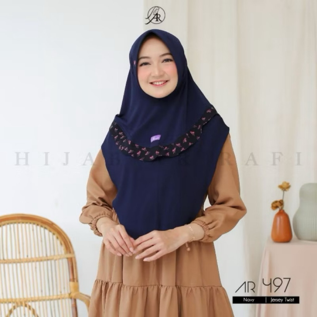 hijab arrafi 497 (new) tanpa tas kecil
