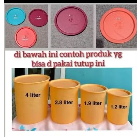 Tutup Seal Toples Mosaic Canister Tupperware