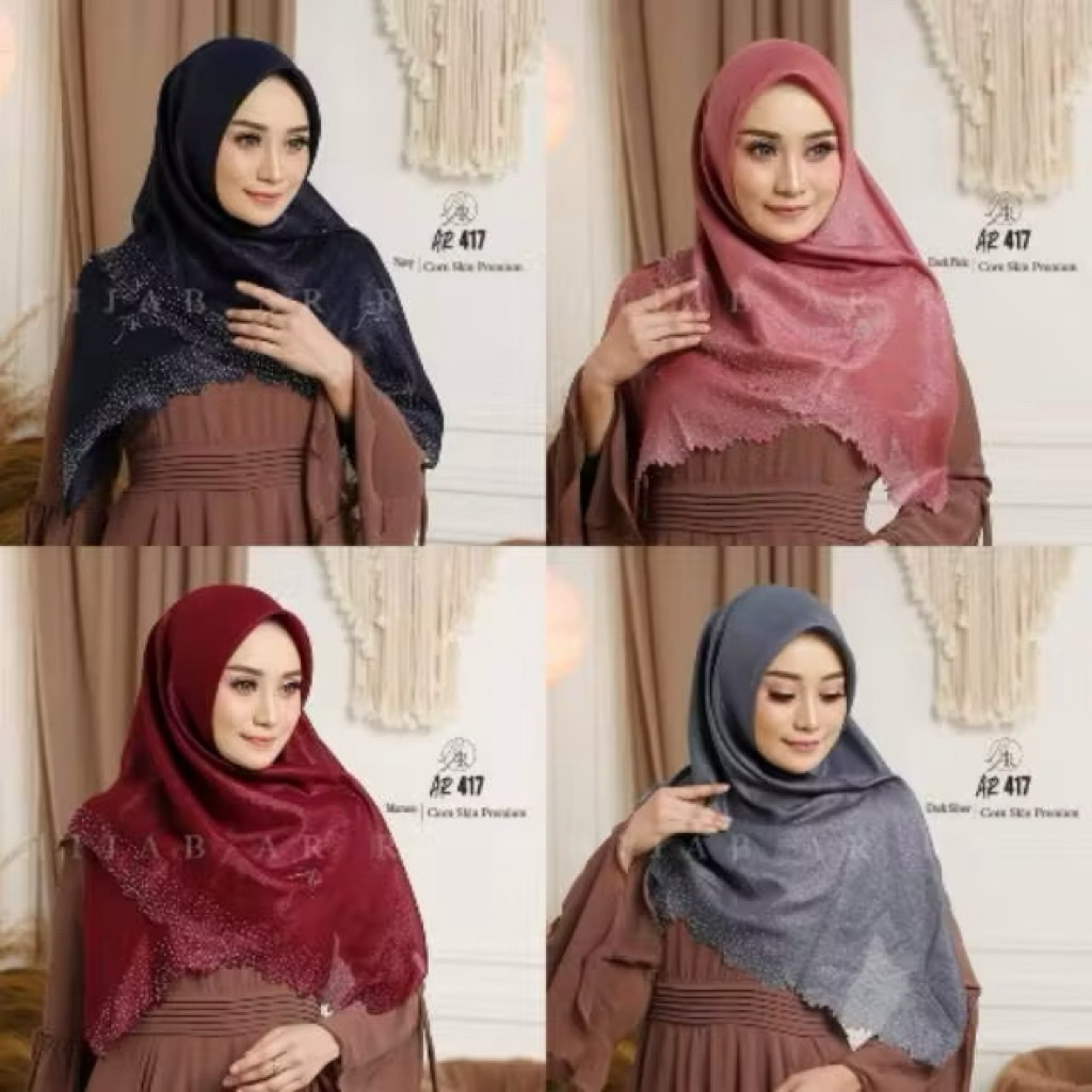 hijab arrafi 417 maroon (new) tanpa tas kecil