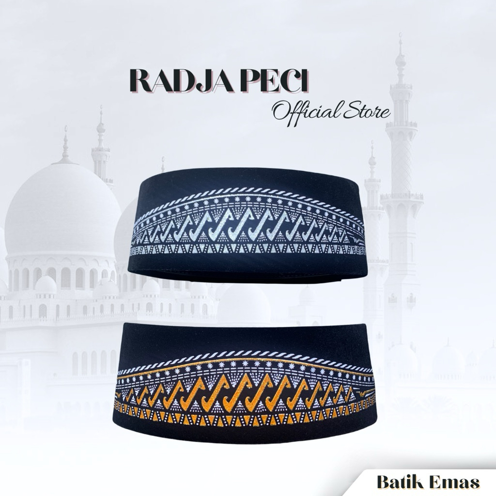 Radja Peci | Songkok Batik Non AC | Batik Mas | Batik Silver