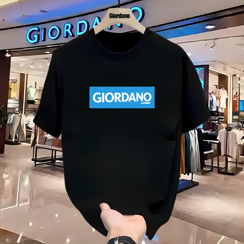 Kaos Pria Giordano Original Cotton Combed Graphic Tee Nyaman Dipakai