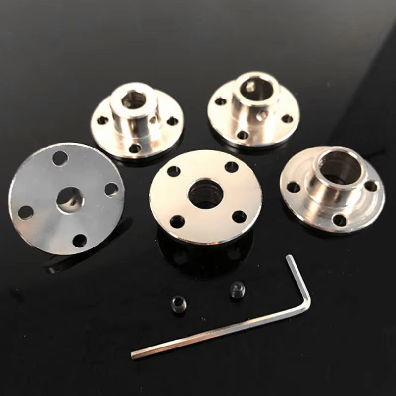 1PC Hub Poros Baja Braket Sambungan Flange ke roda roda As Motor DC Flange Coupling