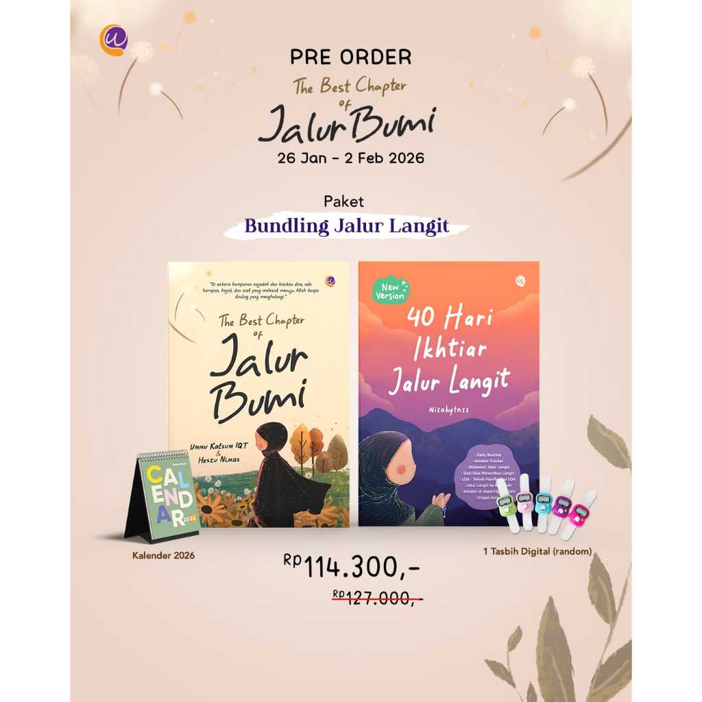 Buku The Best Chapter Of Jalur Bumi -  40 Hari Ikhtiar Jalur Langit - Jurnal Islami Jurnal Qolbu Mus