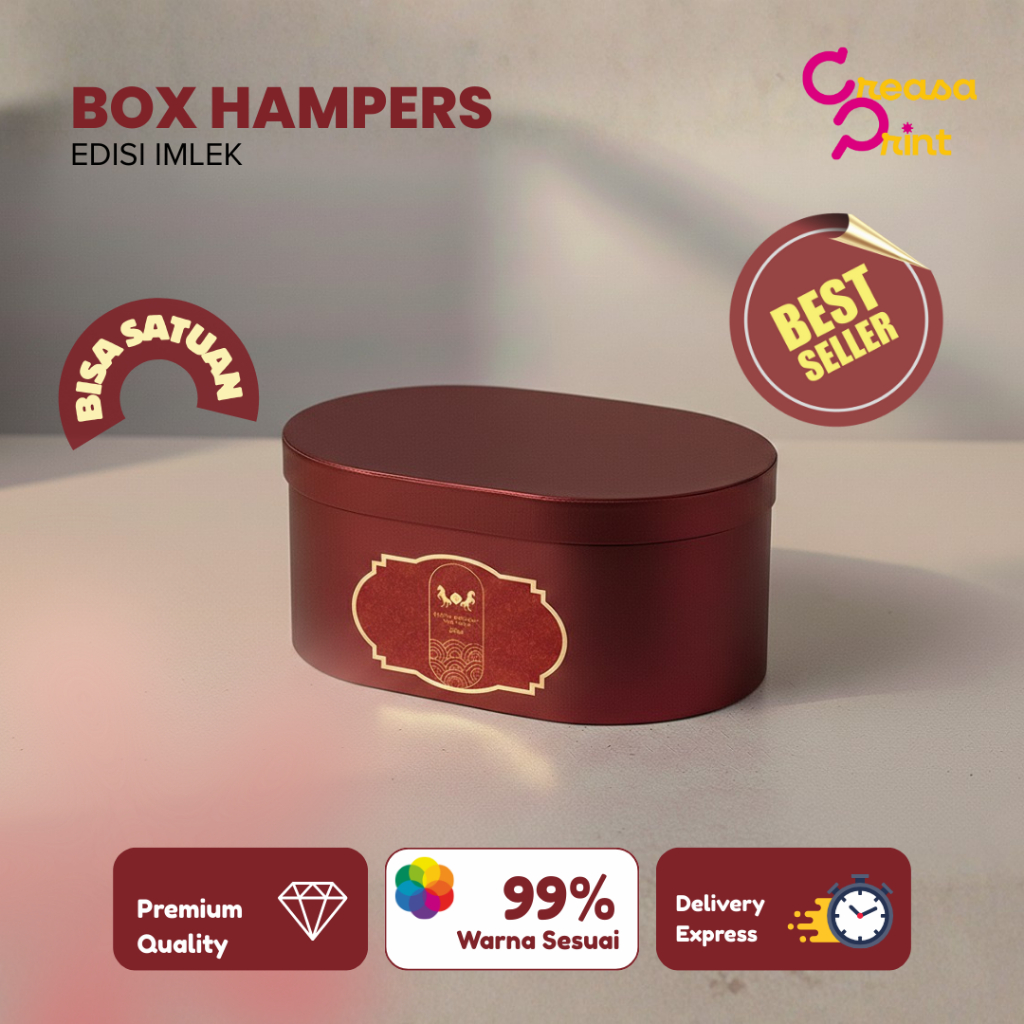 Creasa Print - Box Hampers Imlek Custom Desain I Hampers Imlek Custom Desain I Box Kado (Box Only)