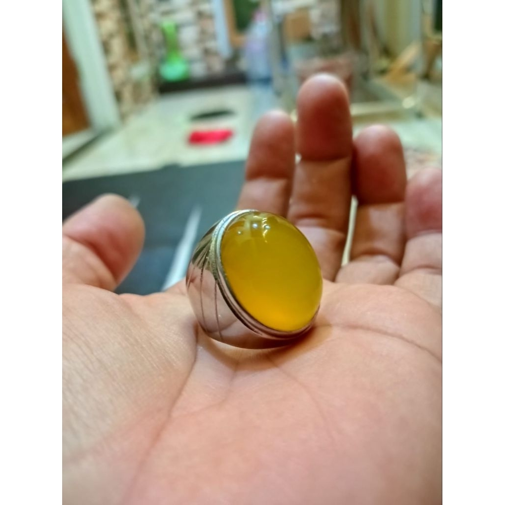 Batu akik cempaka asli ( Real pict)