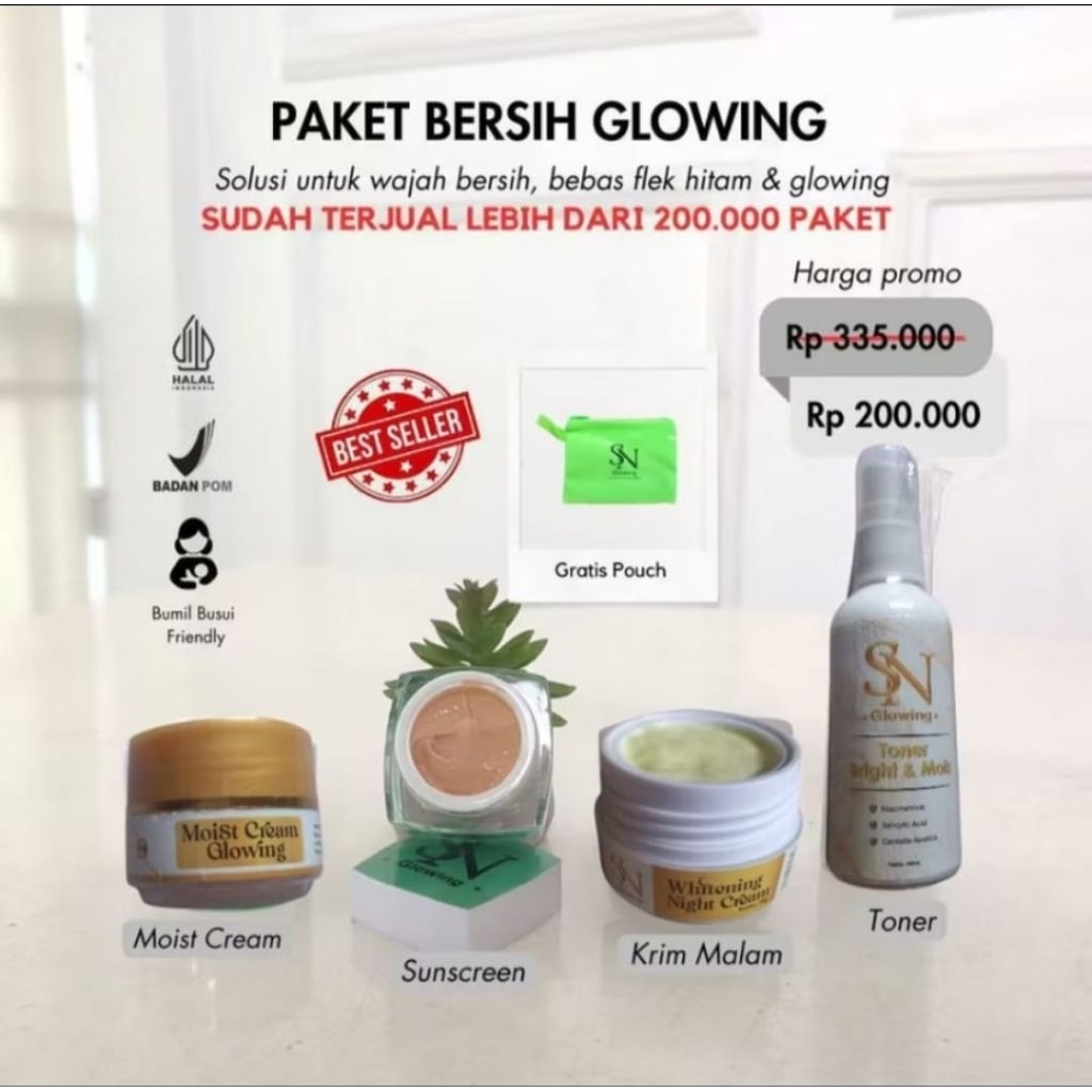 Bersih glowing Sn Glowing