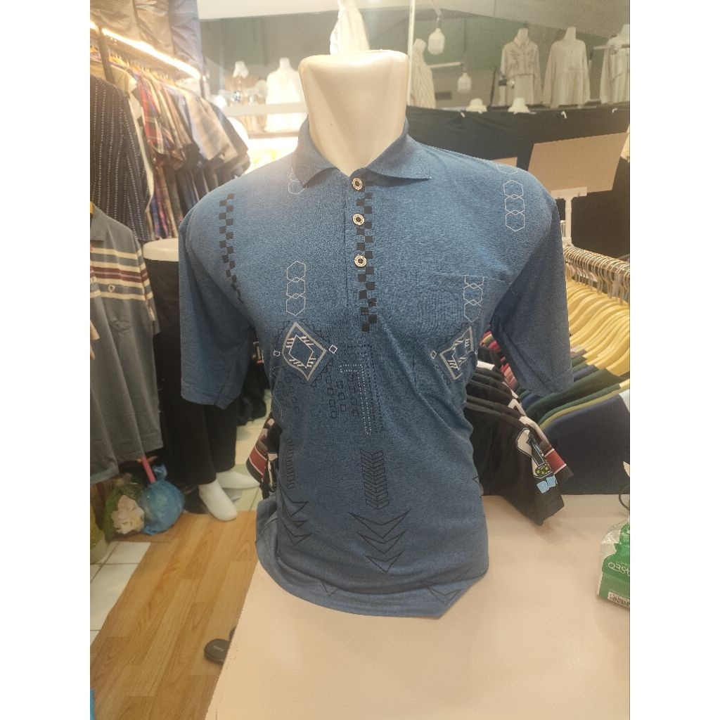 CuN Nam Korea premium/Kaos kerah pria