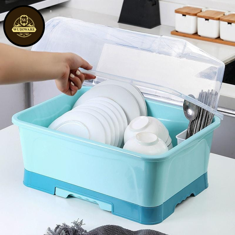 Rak Piring Plastik S61 Mangkok  Sendok  Garpu Rak dapur Rak Piring Meja Rak Cangkir