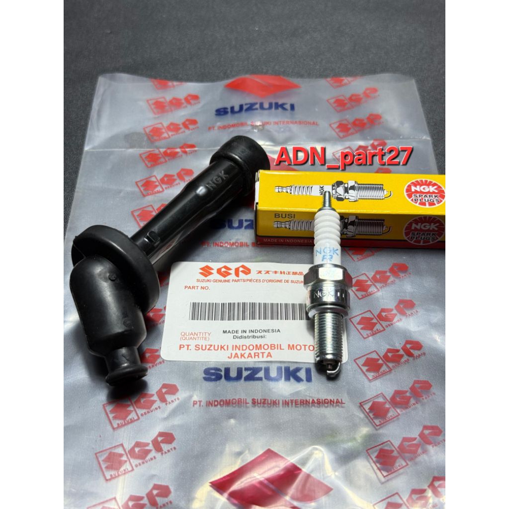 Tutup/cop + busi NGK panjang Suzuki Satria Fu 150 lama/satria Fu injeksi/GSX 150R