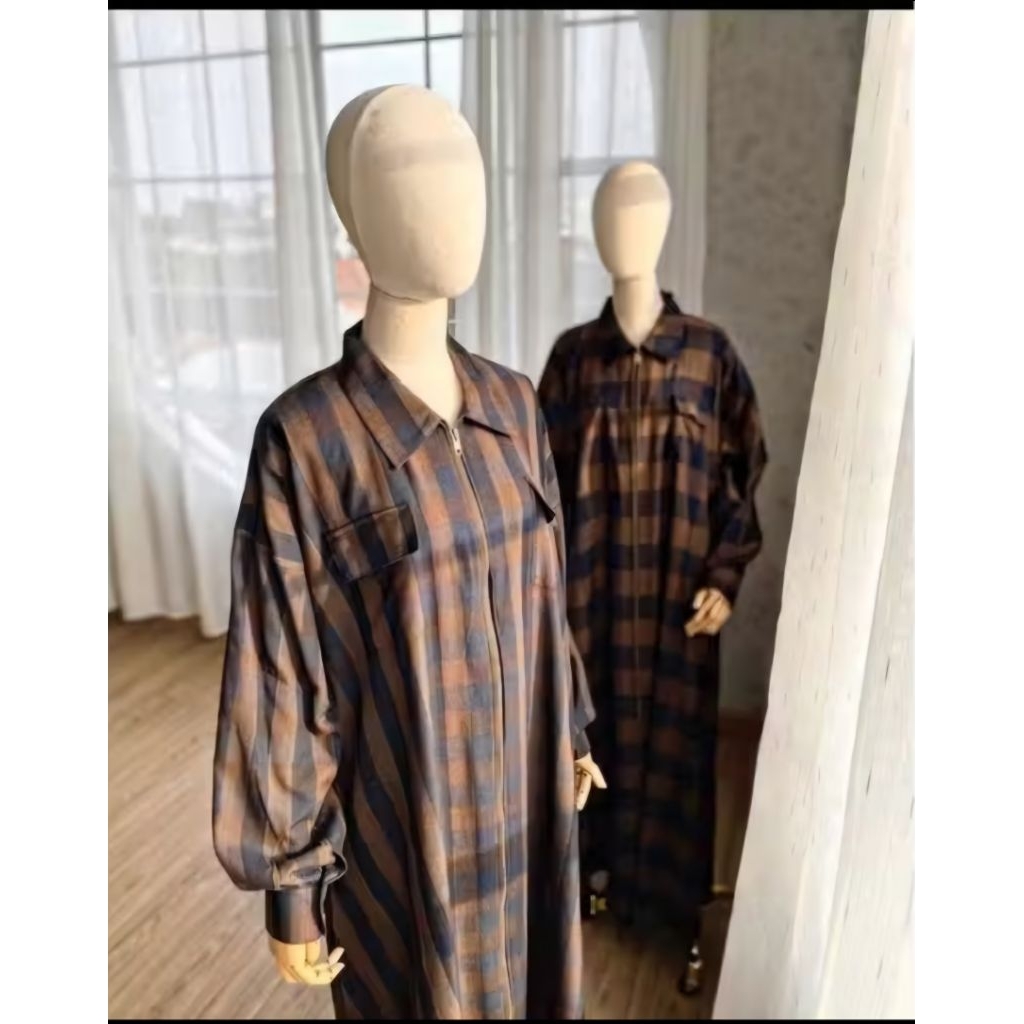 Amber Flanel Premium Abaya Malikah