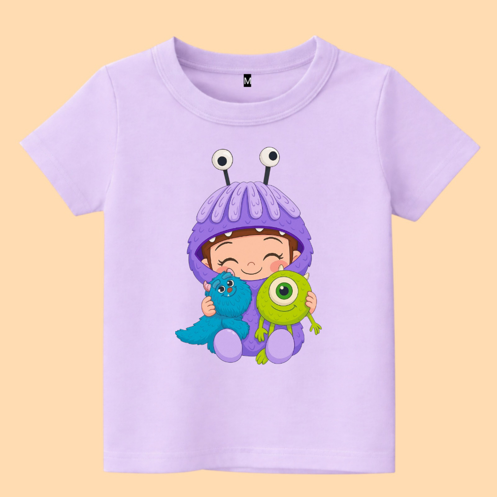 Baju kaos anak karakter boo monster inc