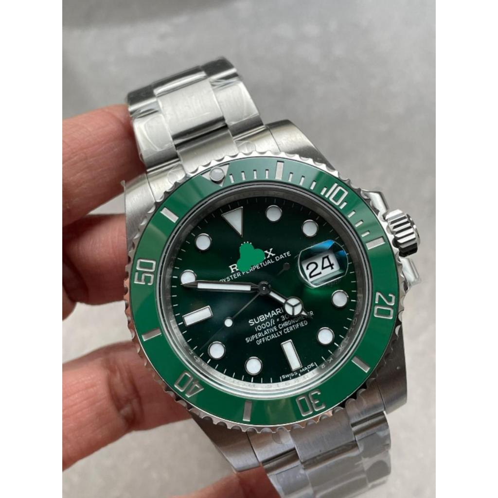 The Luxe Watch21 Jam Tangan Submariner 116610LV Hulk 40MM Green Ceramic Real Clean V3 SWISS 3135 Mov