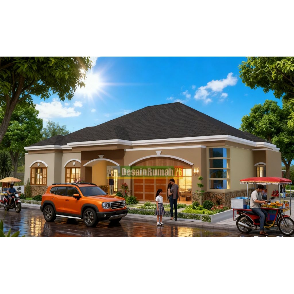 TERBARU! TERMURAH! DESAIN RUMAH 3D, PAKET DESAIN SIAP BANGUN. RUMAH MEWAH, RUMAH MEDITERANIA. Jasa d