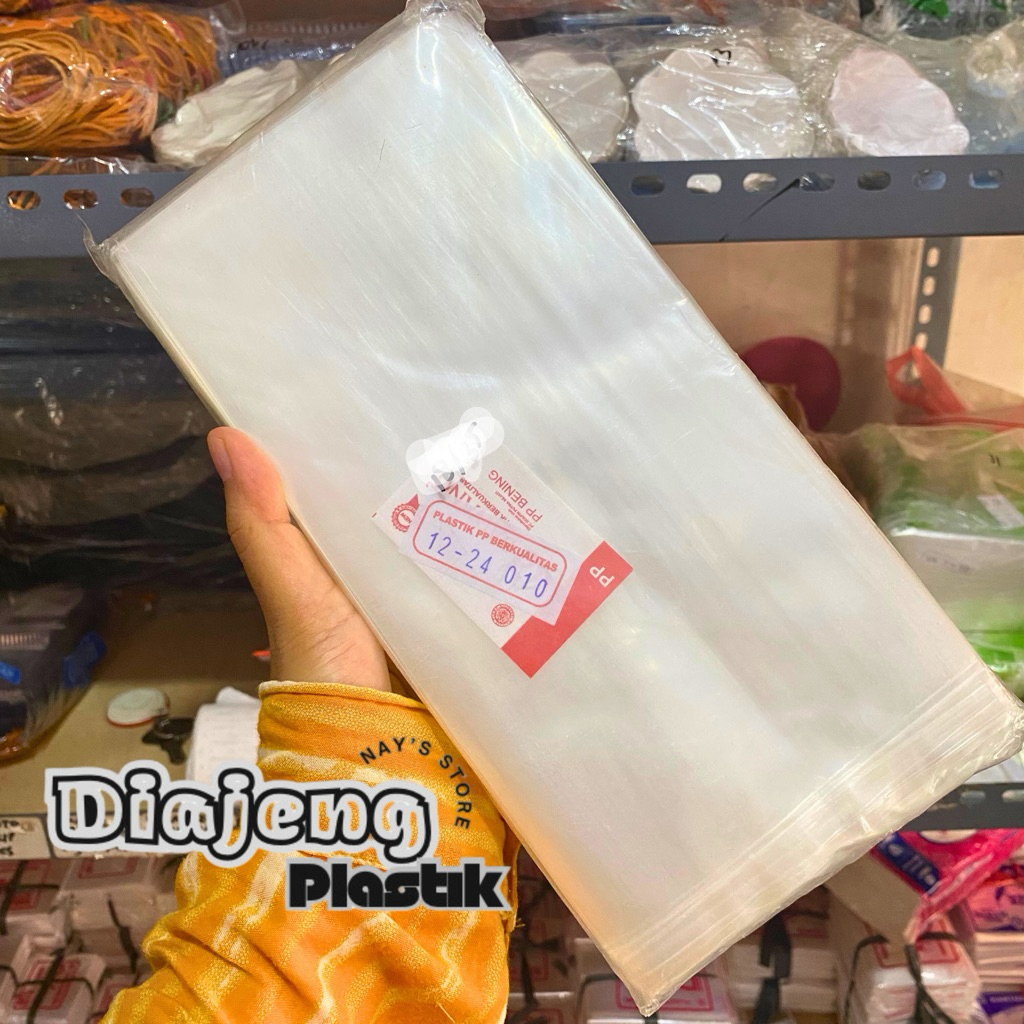 Plastik PP Mika Bening Bawang Tebal 0.10, Tahan Lama & Aman untuk Makanan