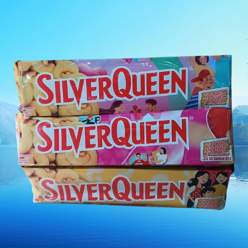Cokelat Silver Queen Cashew Chocolate Coklat Kacang Mede Cashew Chocolate Kemasan 1 Pak 3 Bungkus