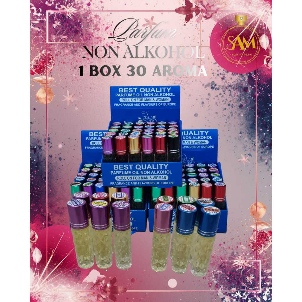 PARFUM MURAH 1 BOX 30 FREE 1 KOTAK/Tatakan PARFUM NON ALKOHOL