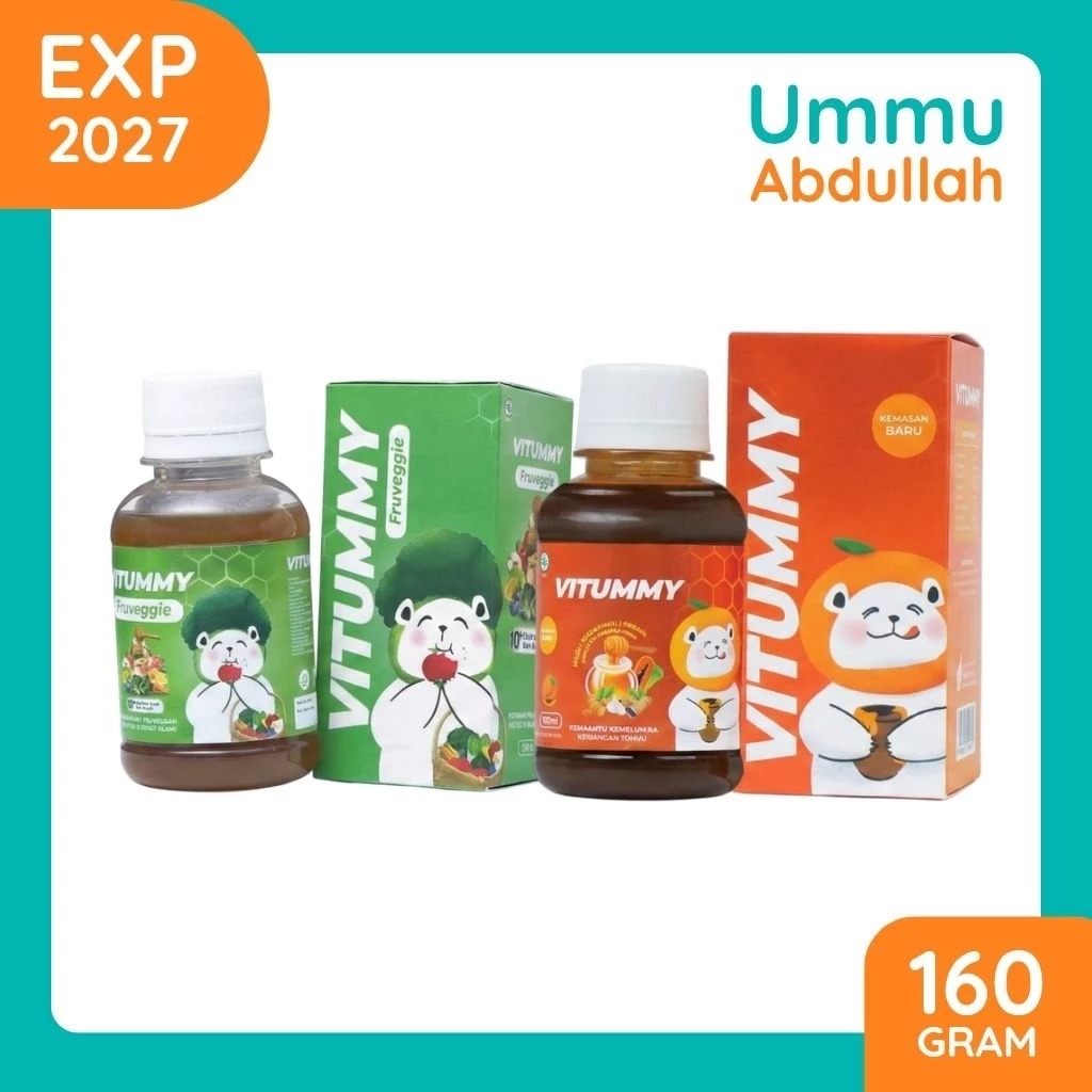 Vitummy & Vitummy Fruveggie MAKASSAR Madu Herbal Basmi Cacingan Pada Anak