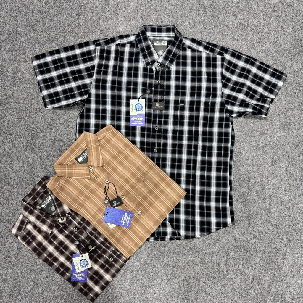 KEMEJA PRIA PICASSO ORIGINAL HIGH QUALTY 100%