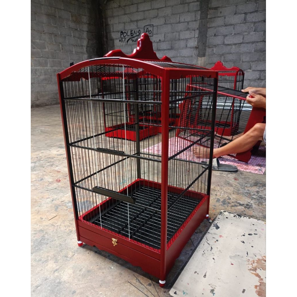 (khusus instan)sangkar kotak ruji fiber tiang diamon