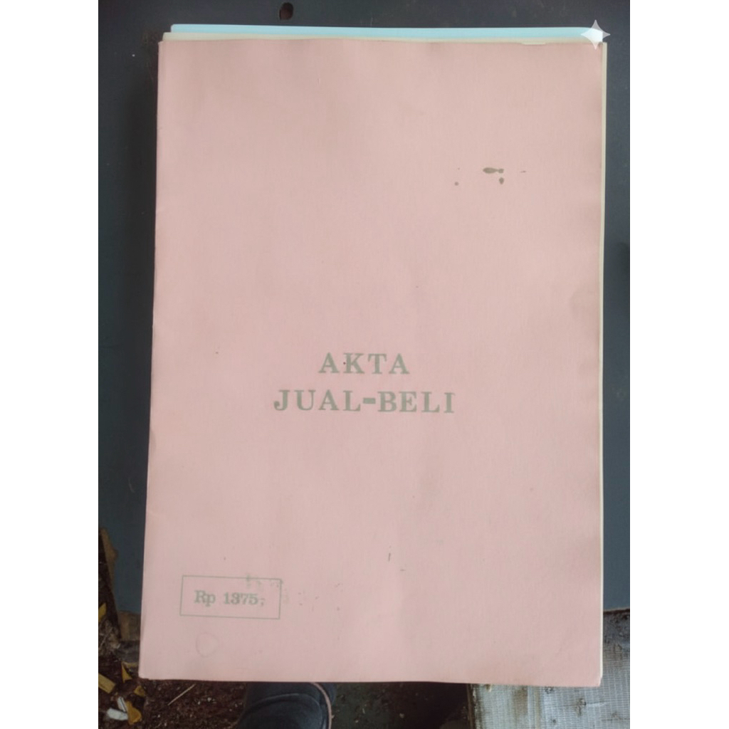 CAVER AJB 1375 @KTA JU@L BEL 1982 sampai 1989 AKTA JUAL BELI
