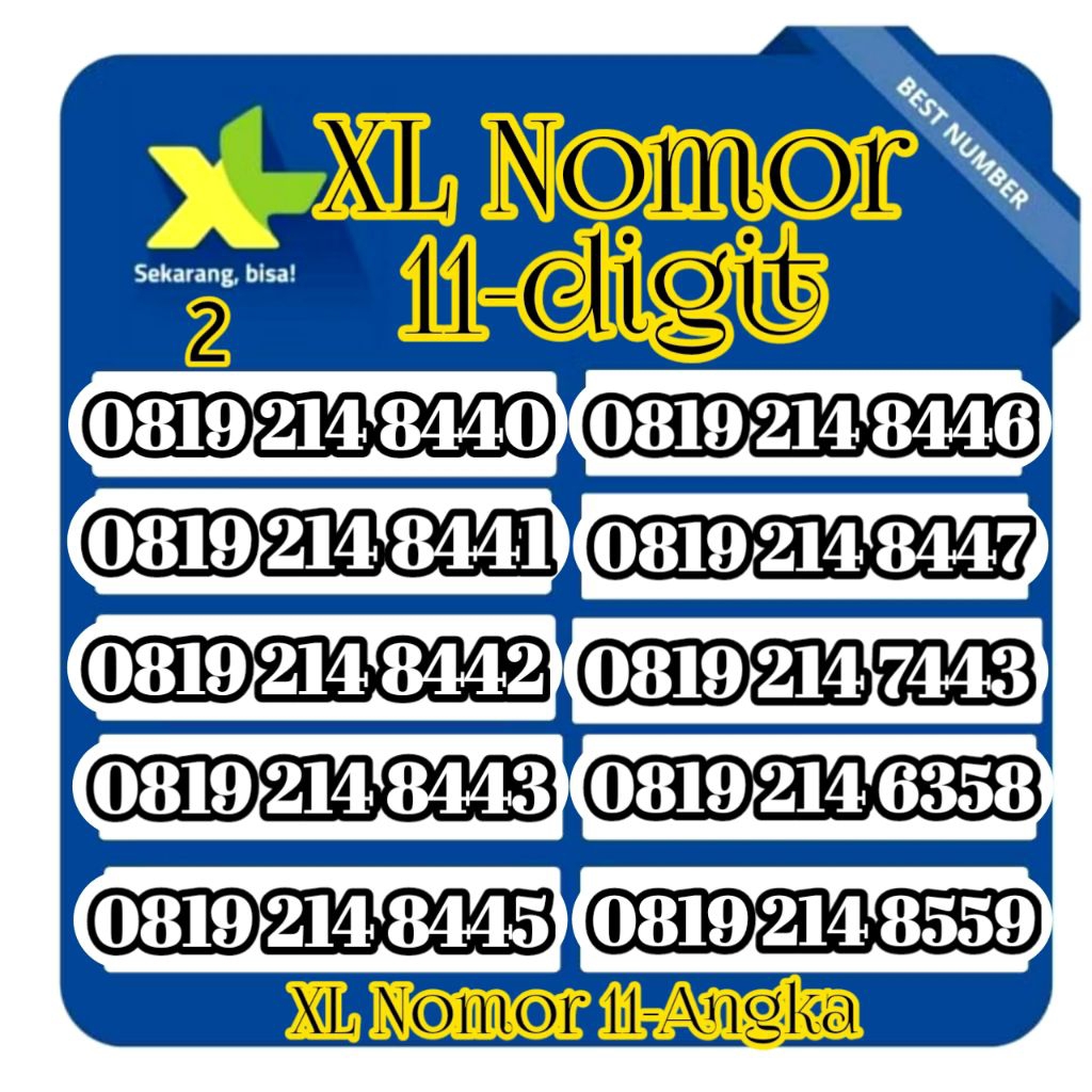 promo perdana XL nomor cantik 11digit(Cek Deskripsi)