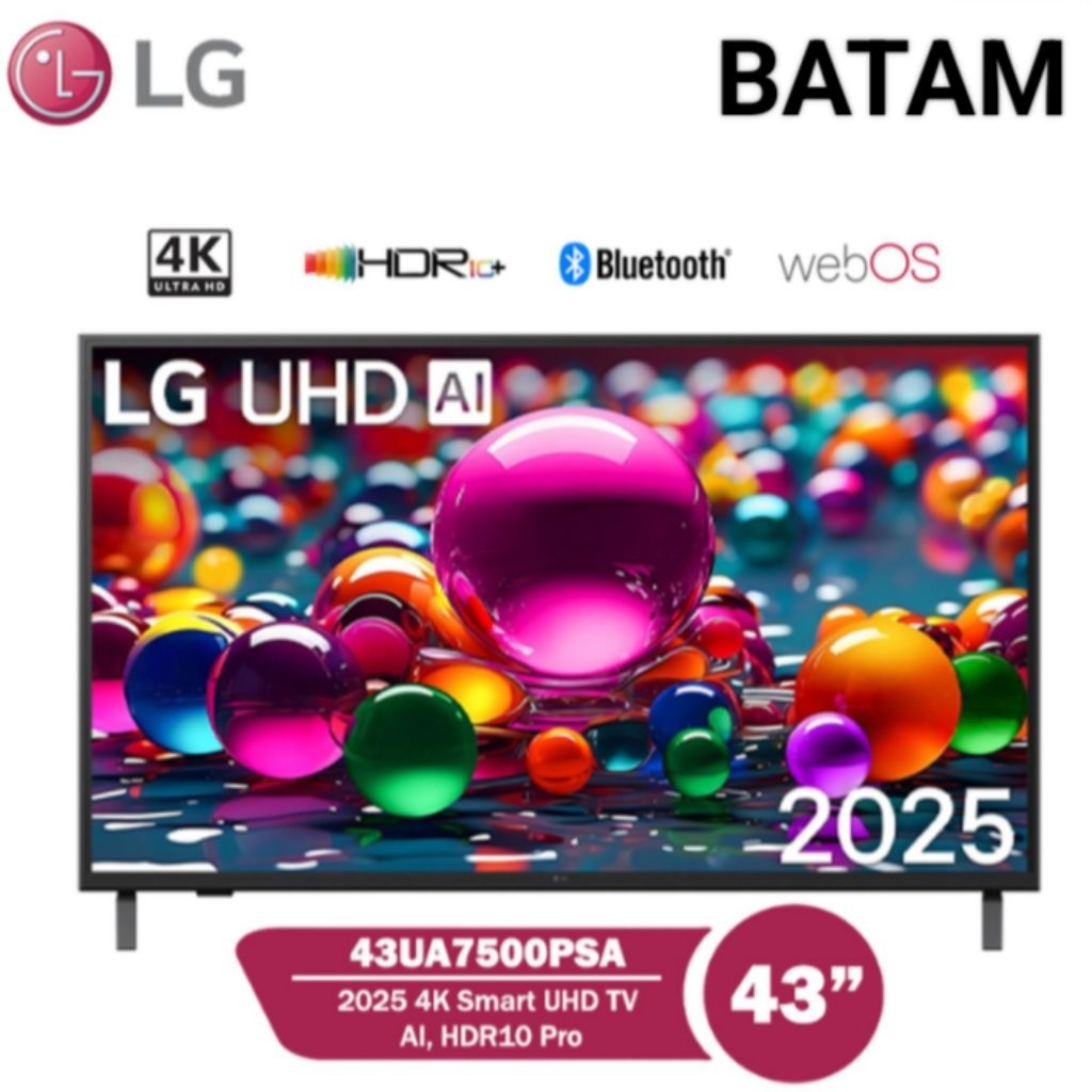 BATAM - LG 43UA7500PSA smart LED LCD TV 43" inch