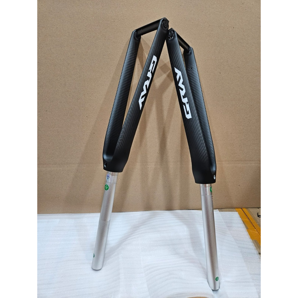 Fork Sepeda Fixie GRAY 700c Bahan Carbon dan Alloy