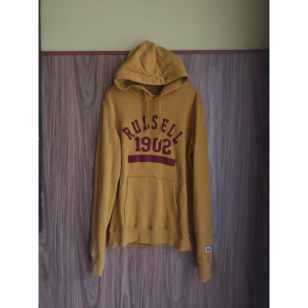 Pullover Hoodie Russell Warna Mustard Second