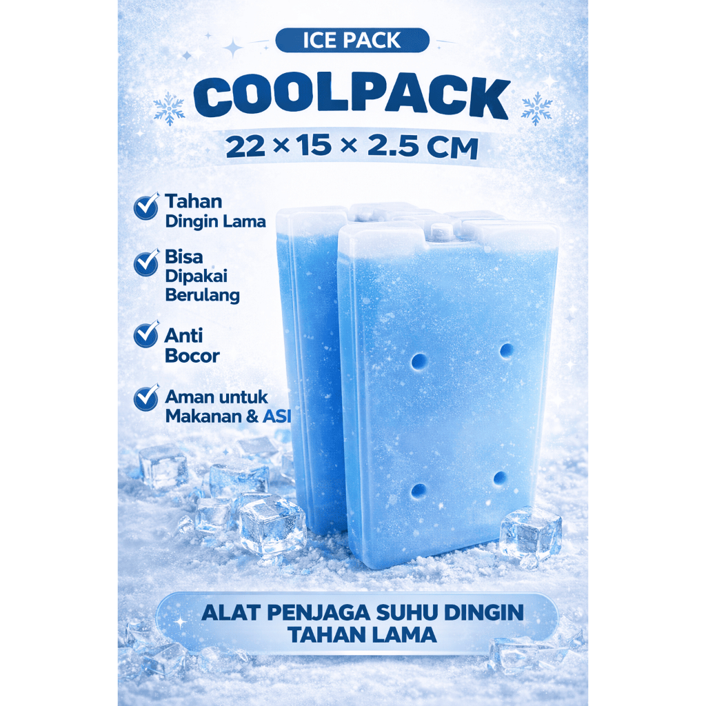 Ice Pack Air Cooler Besar Tempat Pendingin Es Krim Keliling Es Gell Pendingin