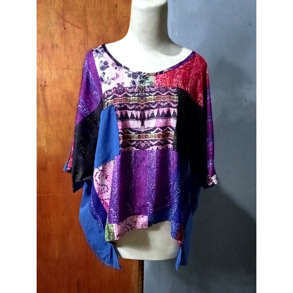 Blouse wanita lengan pendek size jumbo / Baju wanita lengan pendek size jumbo
