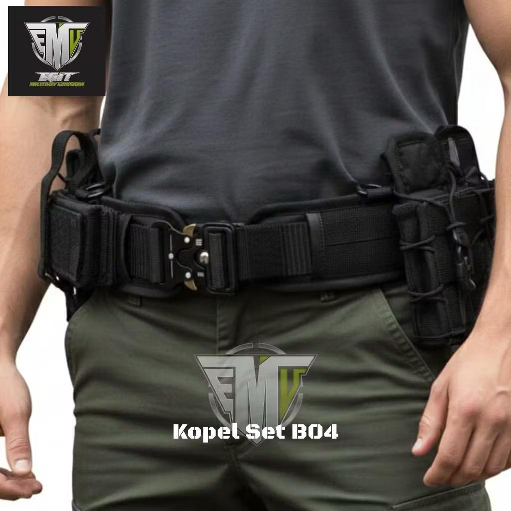 KOPEL SET B04 TACTICAL LENGKAP WARBELT TACTICAL KOPEL SET LENGKAP