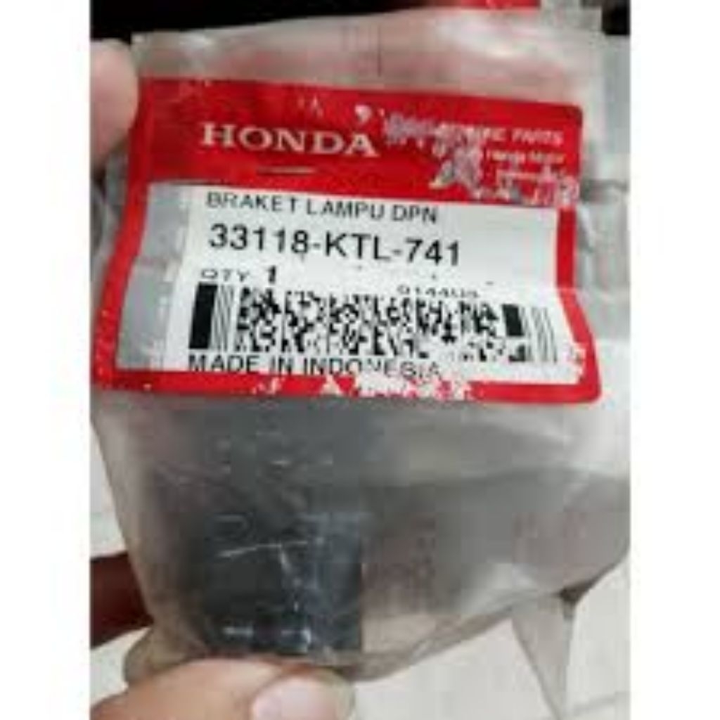33118-KTL-741 Bracket Lampu Depan Honda Supra Fit New Ori AHM