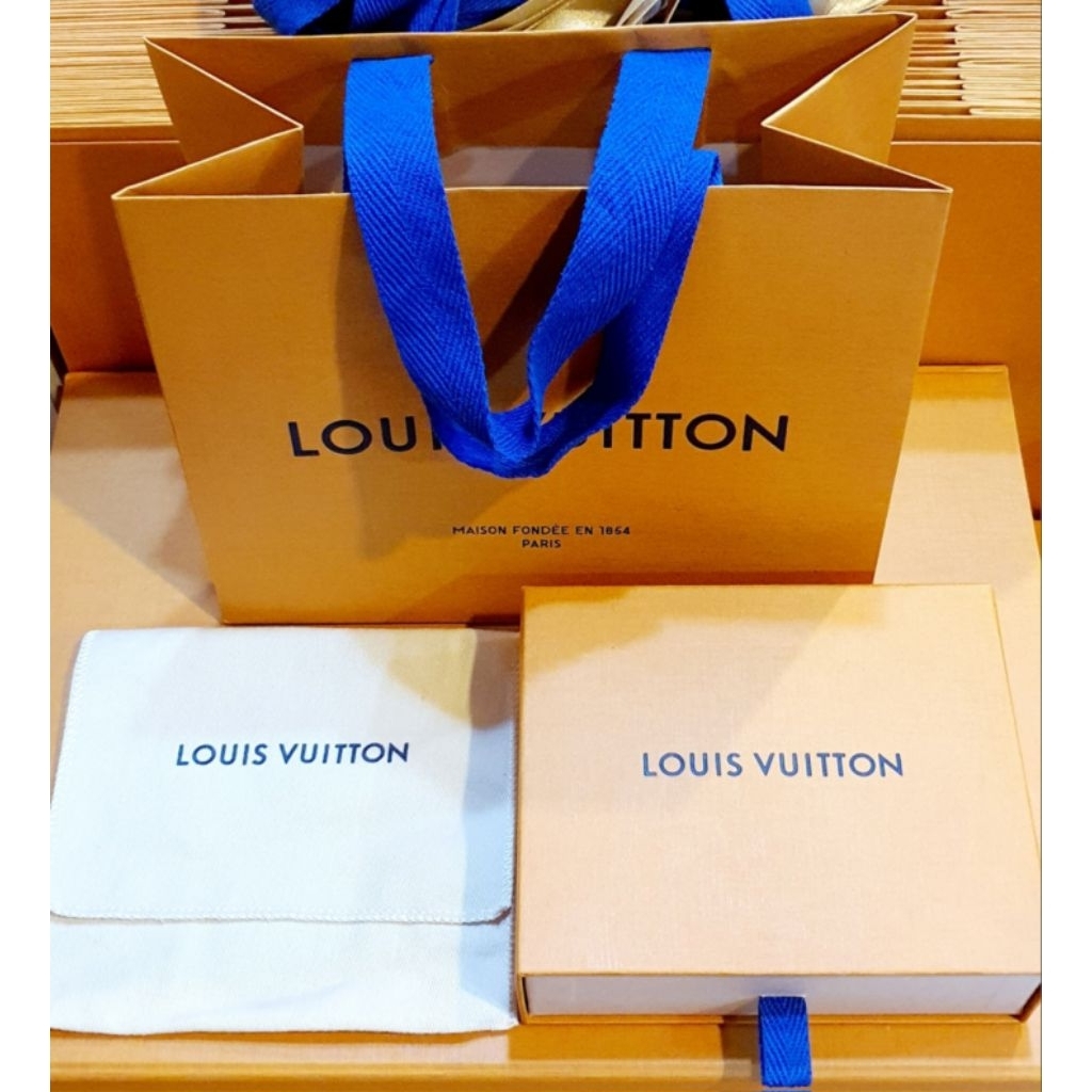 BOX PAPERBAG DUSTBAG AUTHENTIC LOUIS VUITTON LV Original Wallet Accs Accessories