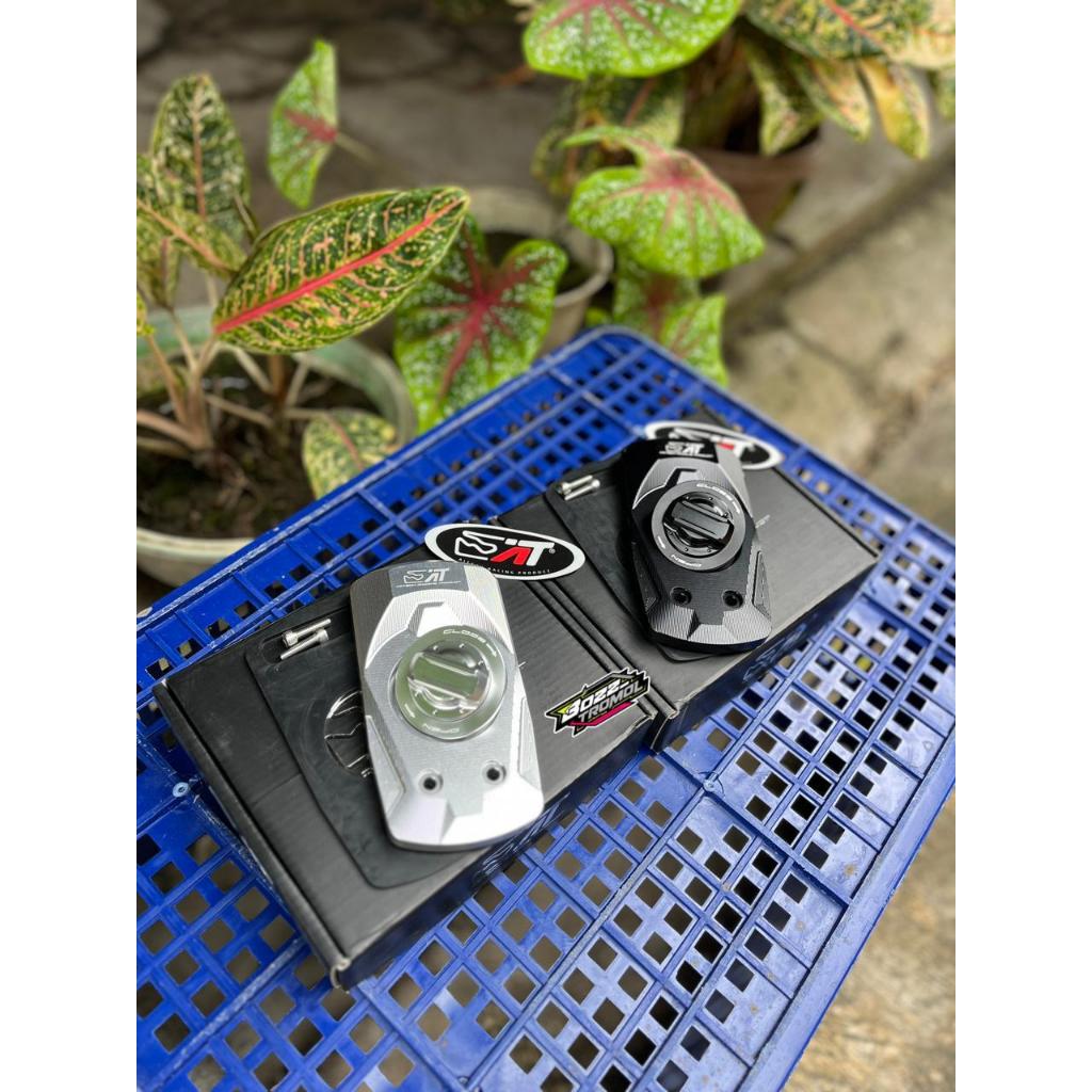 PROMO TUTUP TANGKI RX KING ORIGINAL AITECH TUTUP TANGKI RX KING HITAM & SILVER ALUMUNIUM PRODUCK AIT