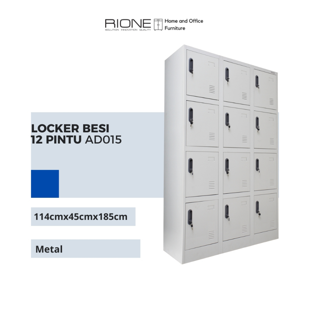 RIONE Locker Besi 12 Pintu AD015