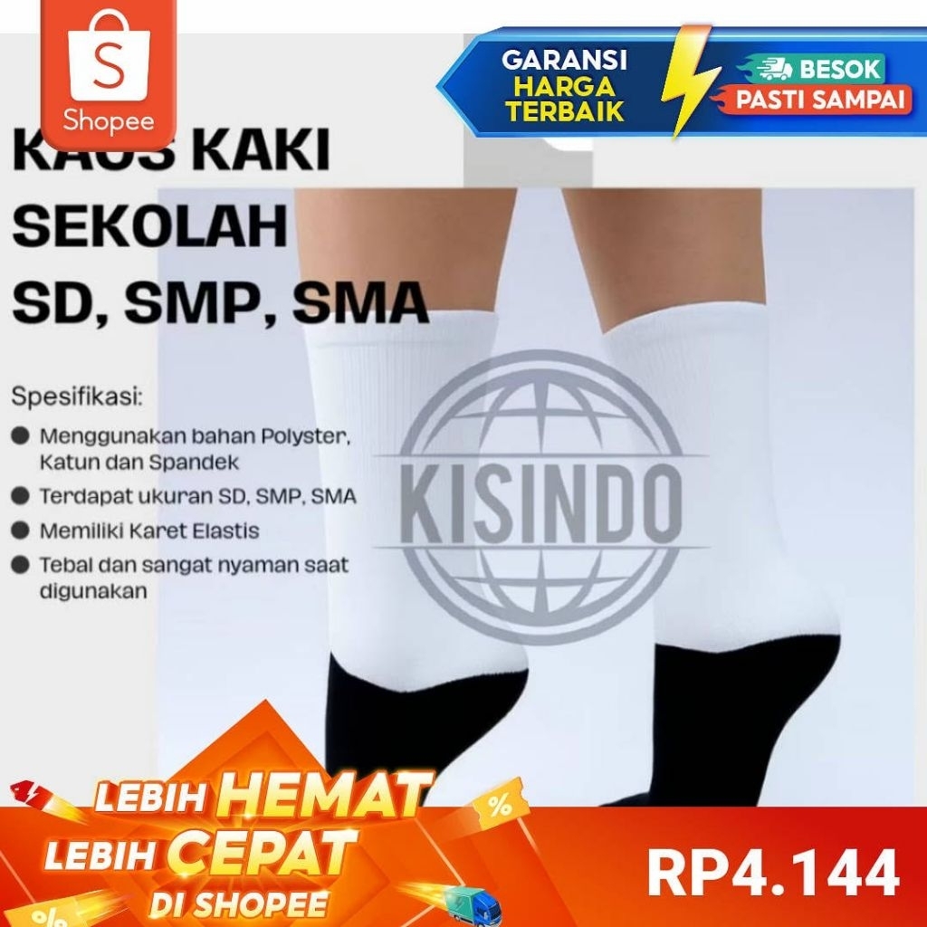 grosir kaos kaki sekolah (SD,SMP,SMA)