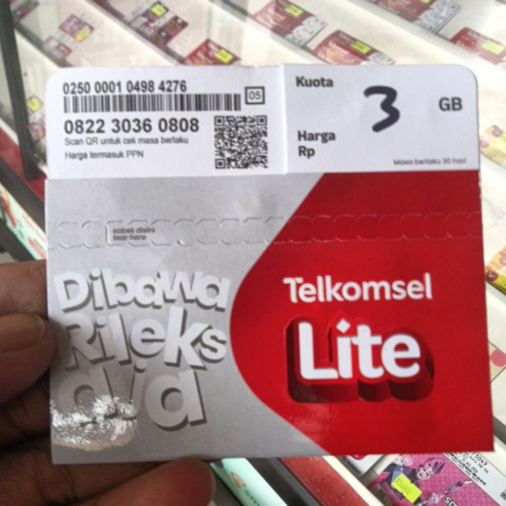 perdana Telkomsel 3 GB, exp sept 2026