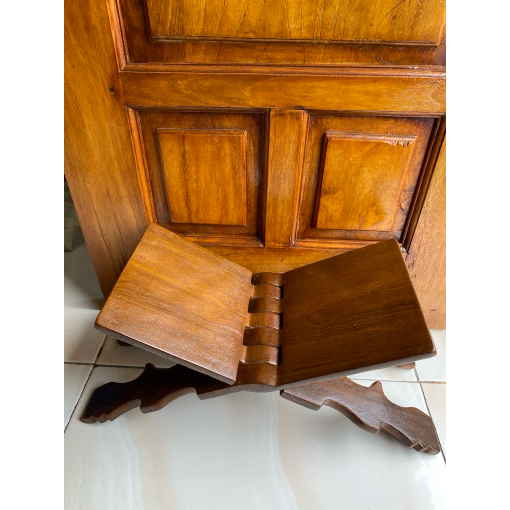 Meja Lipat kayu jati - meja untuk ngaji