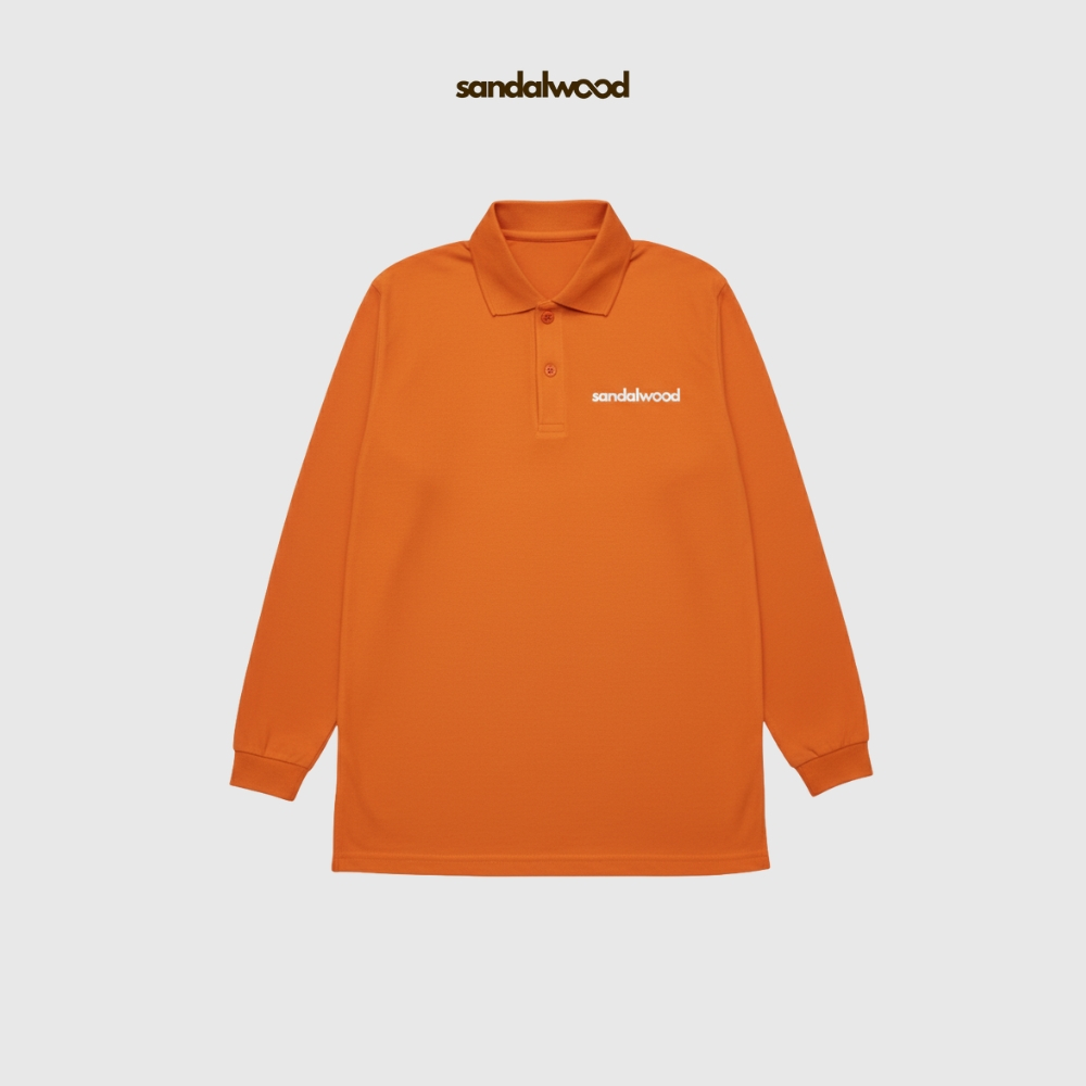 Sandalwood - Kaos Polo Polos Lengan Panjang - Orange