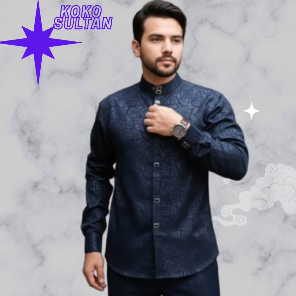 BAJU KOKO SULTAN EMBOS BAHAN WOLFIS