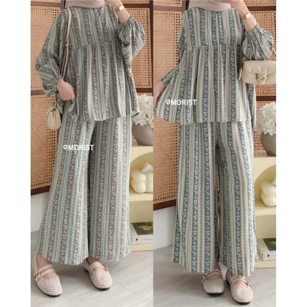 Linza Setelan by Moris Homey Set Best Seller