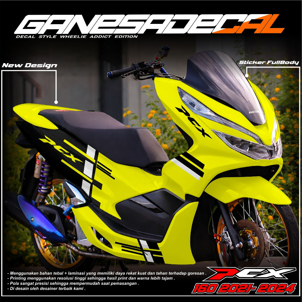 Decal Sticker PCX 150 Fullbody - Dekal PCX 150 New Decal Sticker Honda PCX 150 A7