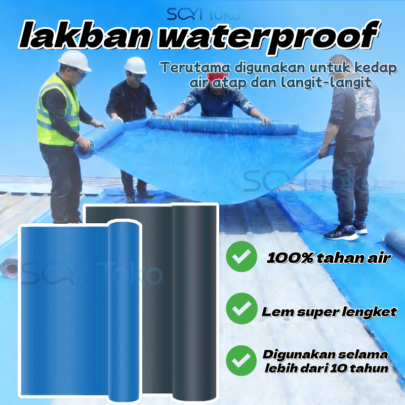 20/50/100cm x 5/10/30m Lakban anti bocor atap waterproofing membrane lem anti bocor tembel pelapis a