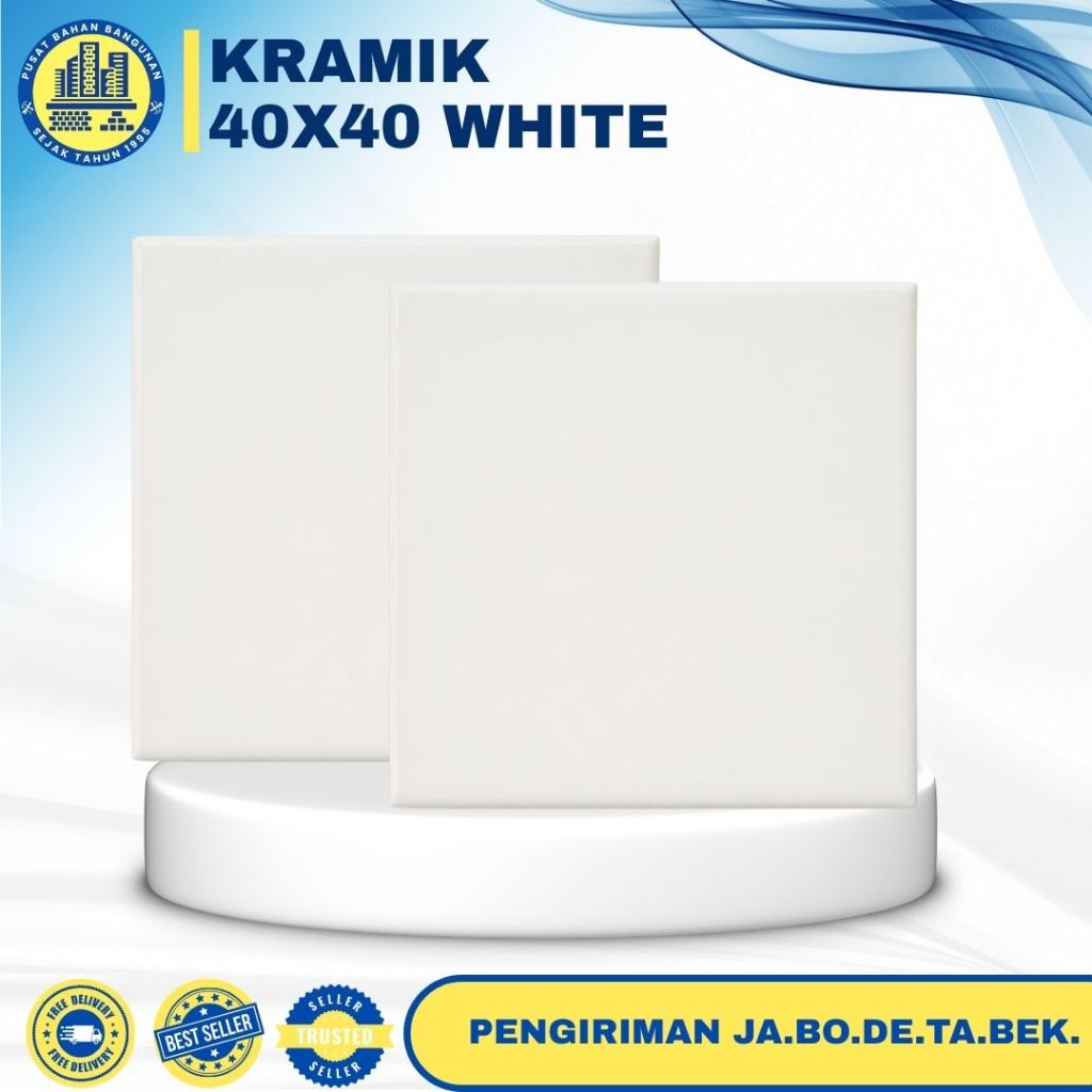 KERAMIK WHITE 40 X 40 | PER DUS