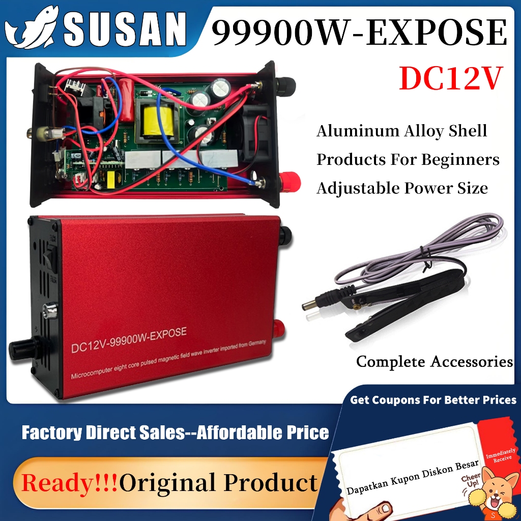 Ready Spot Goods 99900W-EXPOSE Original SUSAN Ultrasonik Inverter DC12V High-Power Safe Inverter