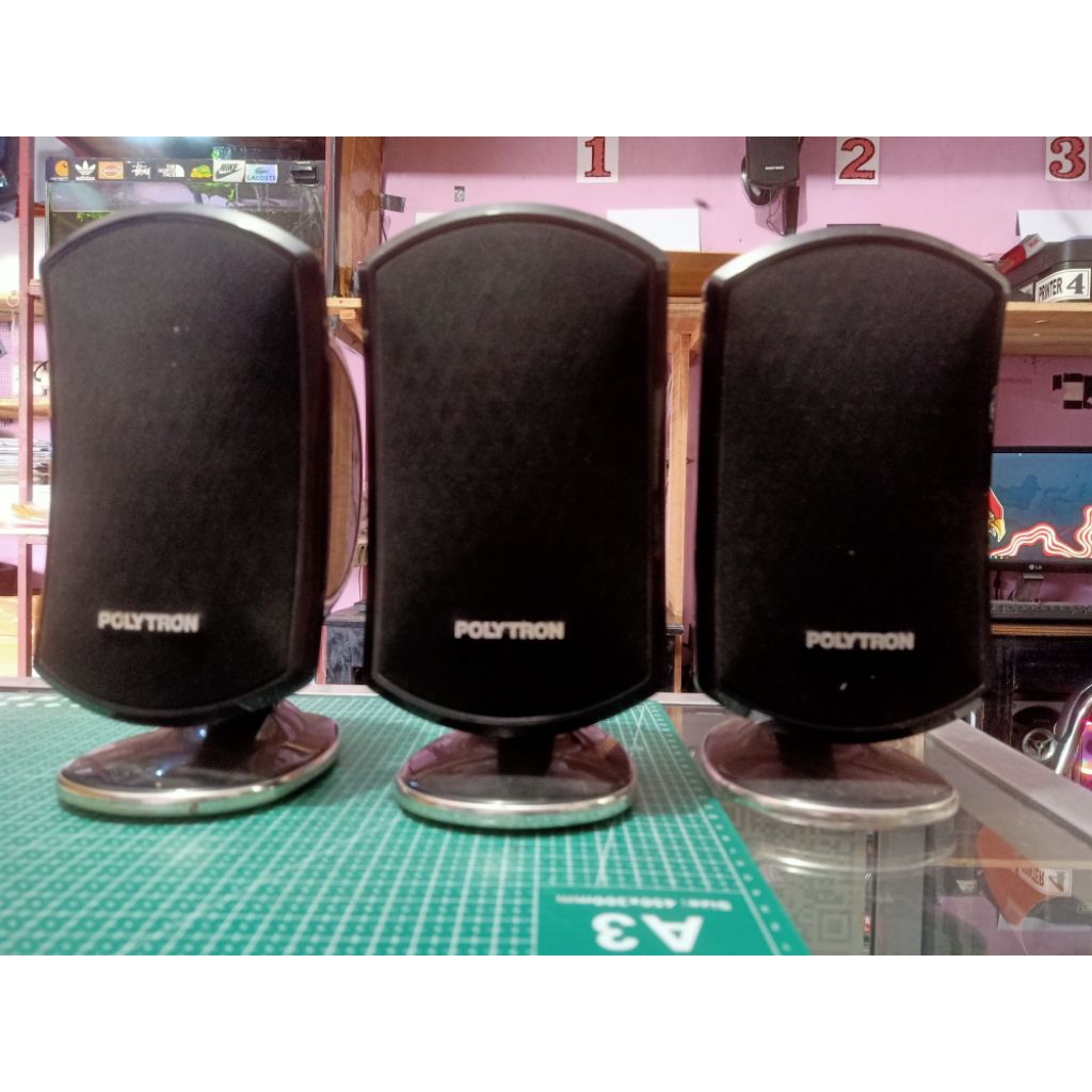 speaker pasif polytron, satelit polytron, bawaan home theather polytron