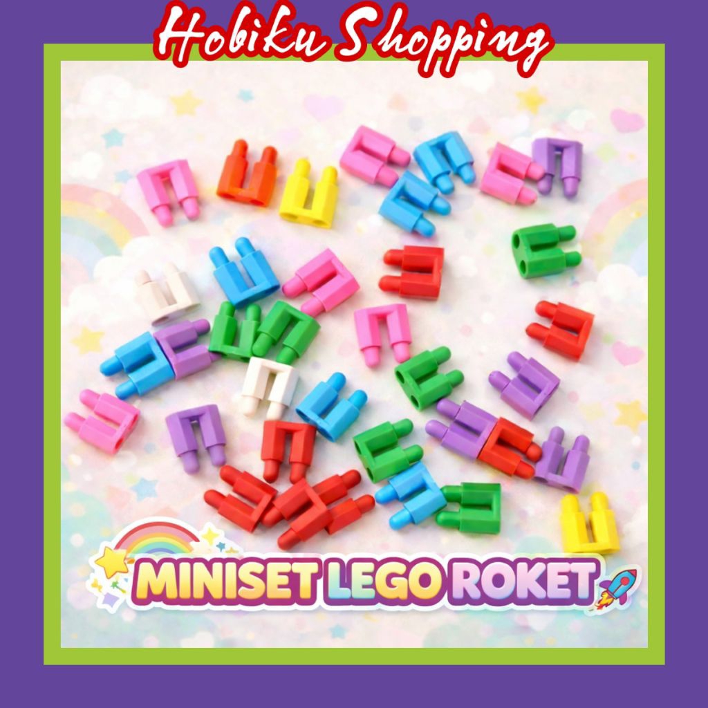 Mainan DIY Jadul Miniset Roket – Lego/Block/Bricks Rakitan Anak