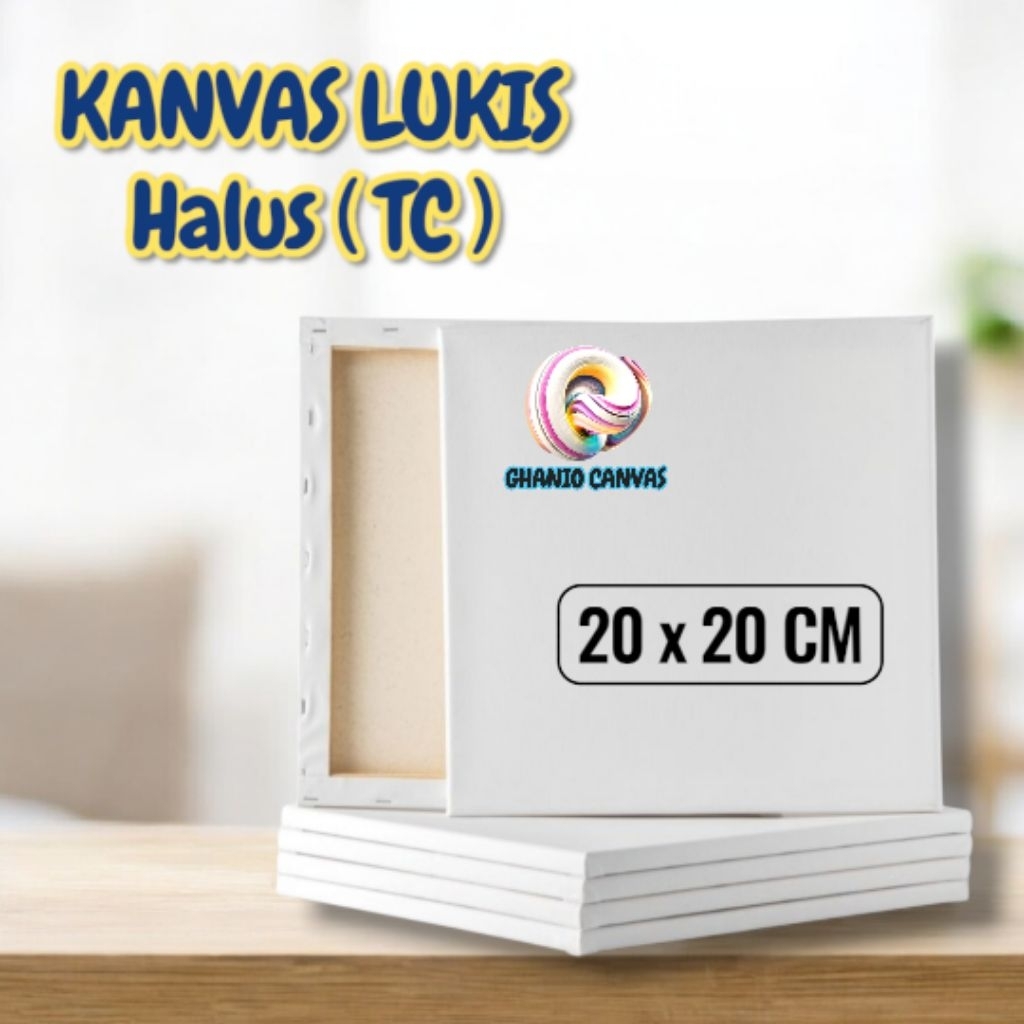 kanvas lukis 20x20 cm / kanvas 20x20 cm / Kanvas Halus ( TC )